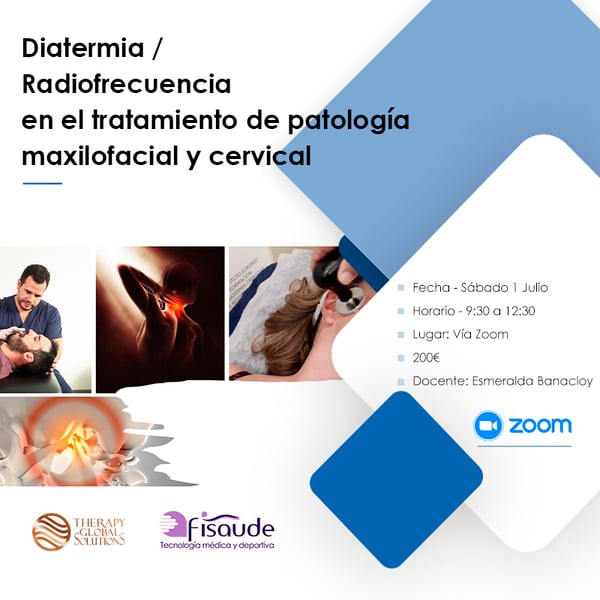 DIATERMIA RADIOFREQUÊNCIA NO TRATAMENTO DE PATOLOGIAS MAXILOFACIAL E CERVICAL - VIA ZOOM - 1-07-2023